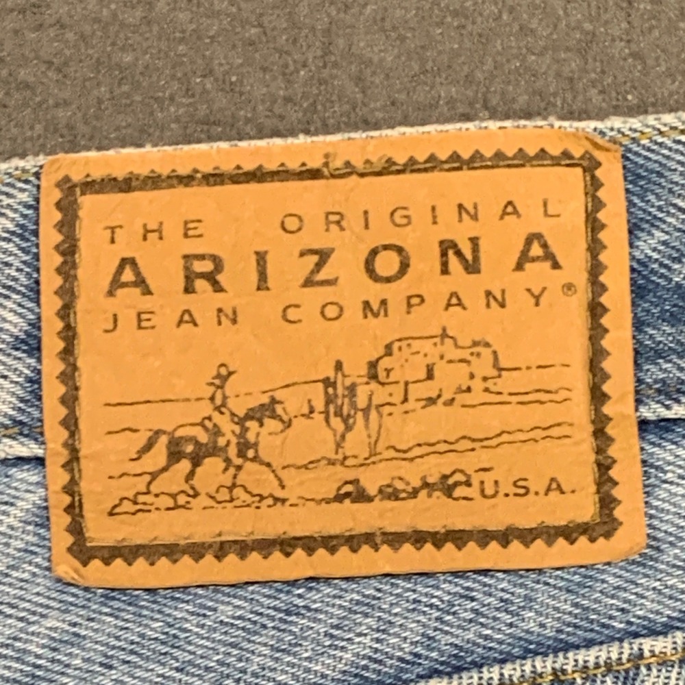 Vintage 90s USA Arizona Jean Co Light Wash Straight Leg Jeans Girls Youth 14